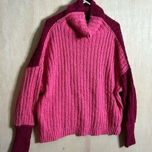 We The Free Ella colorblock sweater. Size medium